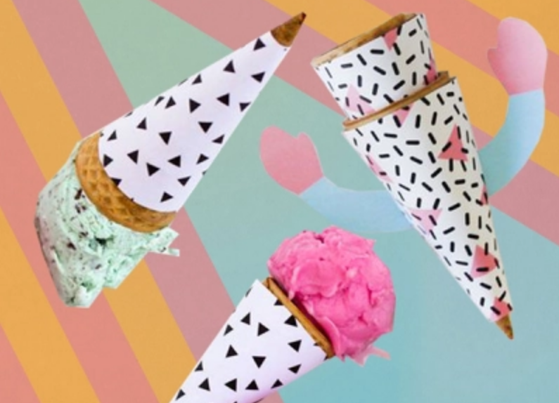 Custom ice cream cone sleeves